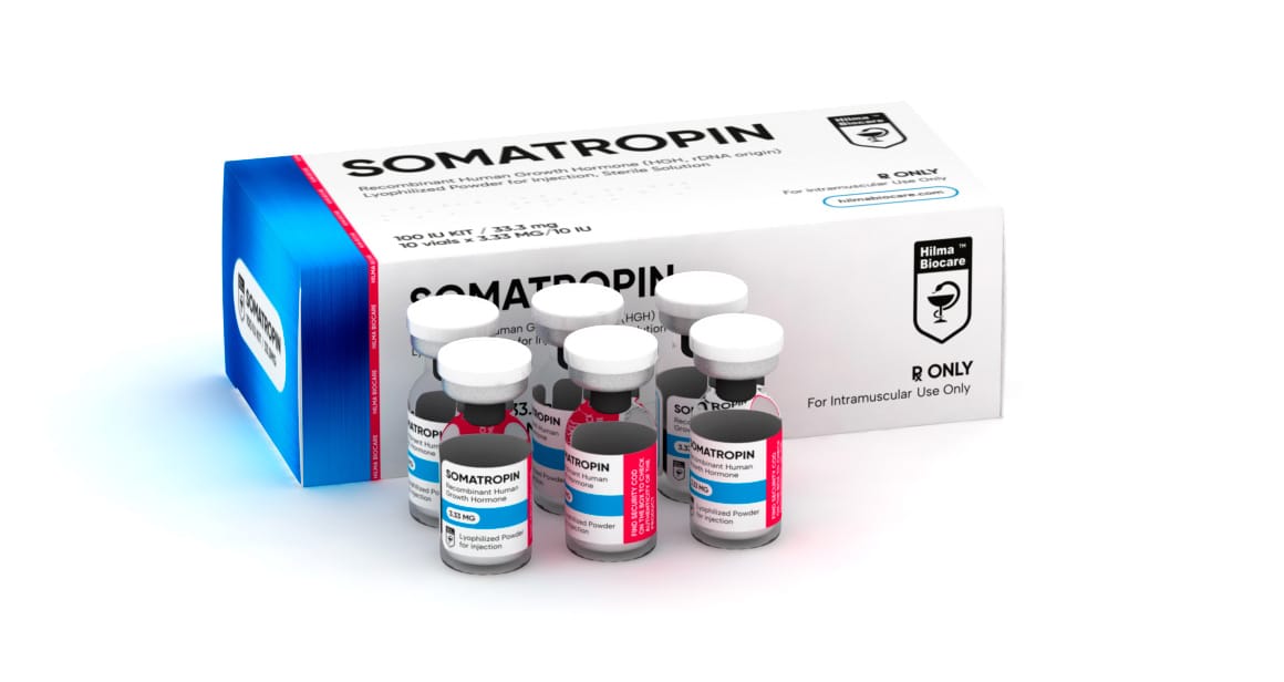 Hilma Biocare – HGH SOMATROPIN – 100IU / 10vials (Poudre)