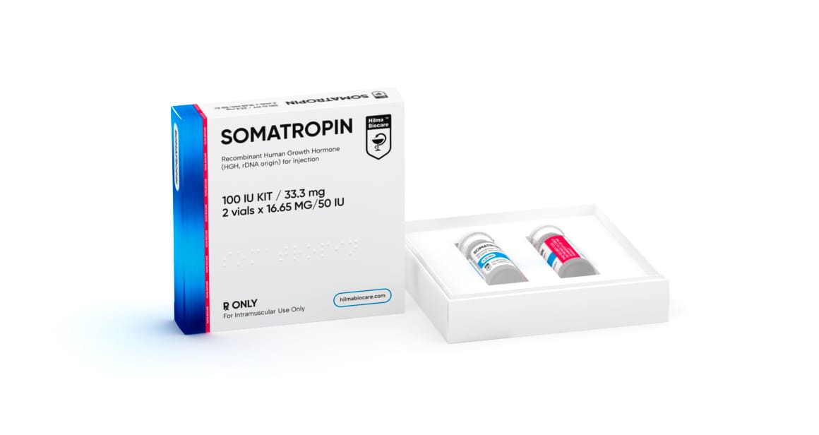 Hilma Biocare – HGH SOMATROPIN – 100IU / 2 vials (Recombinant)